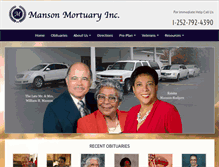 Tablet Screenshot of mansonmortuary.com